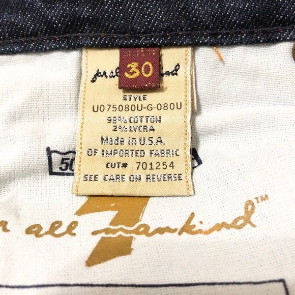 7FAM Women’s Distressed Dark Wash Premium Stretch Denim Lowrise Bootcut Jeans 30 - Picture 15 of 16